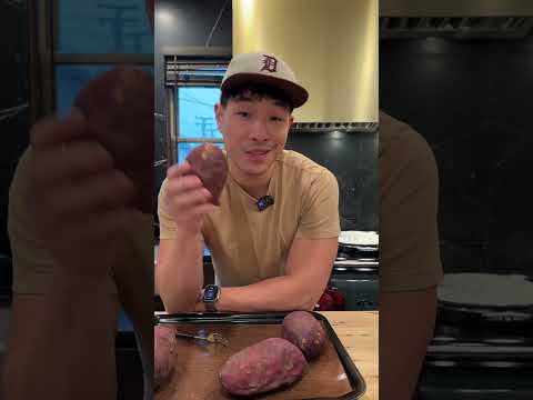 One of my favorite healthy snacks to have lying around: Japanese Sweet Potato