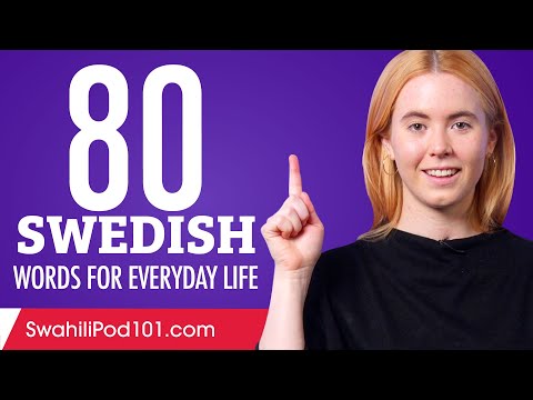 80 Swedish Words for Everyday Life - Basic Vocabulary #4