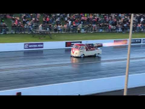 Oklahoma Willy Jet Bus, 2nd run, Santa Pod, 25 October 2025