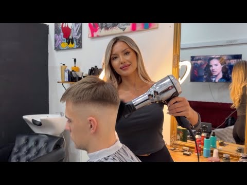 Relaxing ASMR Haircut ✂️ Clean Fade & Calm Barber Sounds | Liliia