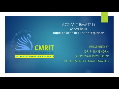 Solution of 1-D Heat Equation