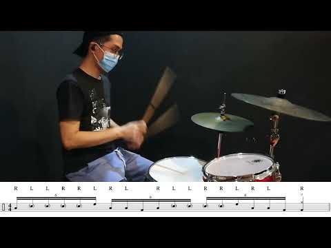 6 stroke roll lick - Bennie's FREE Drum Lessons