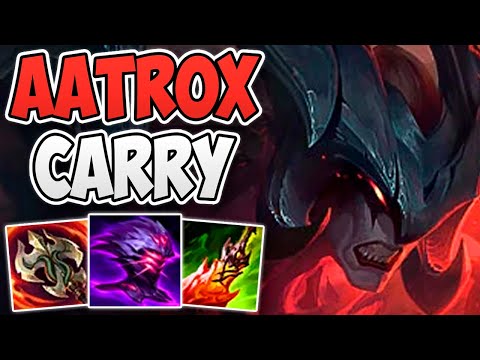 INSANE CHALLENGER AATROX SOLO CARRY GAMEPLAY | CHALLENGER AATROX TOP GAMEPLAY | Patch 12.23 S12