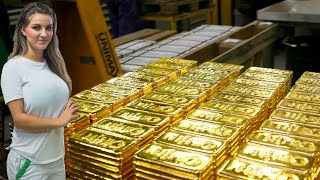 Inside Gold Factory: Making of 99% Pure Gold Bars – Manufacturing process & Production