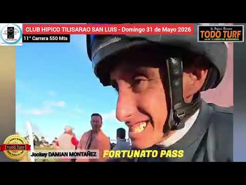 CLUB HIPICO TILISARAO San Luis 11° Carrera CLASICO INTERPROVINCIAL 2026 GANADOR" FORTUNATO PASS