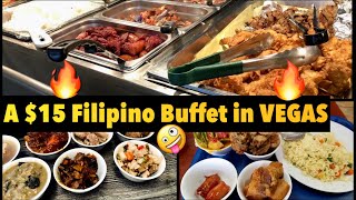 A $14.99 Filipino BUFFET in LAS VEGAS 🤪 #vegas #vegasbuffets #vegaseats