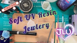 Resin Project - DIY Soft UV Resin Jewelry that Sparkles✨💖