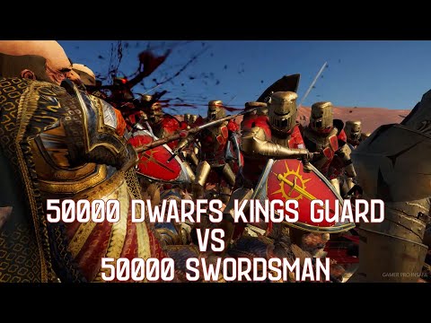 50000 DWARFS KINGS GUARD vs 50000 SWORDSMAN | EFBS