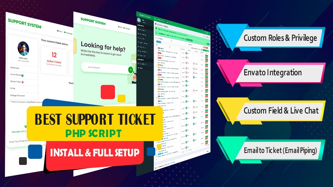 Best Support System & Ticket Help Desk PHP Script Install, Setup, And How to Use & Manage Clients
