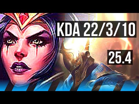 LEBLANC vs PANTHEON (MID) | 64k DMG, 22/3/10, Godlike | KR Master | 25.4