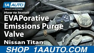 How To Replace EVAPorative Emissions Purge Valve Nissan Titan