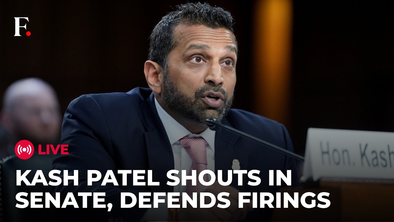Kash Patel LIVE: 'Times Up, Now Listen': FBI Boss Erupts In Anger During US Senate Hearing