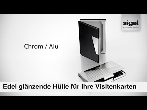 Artikelvideo 1 für SIGEL Visitenkartenetui silber, für bis zu 20 Visitenkarten, Artikelnummer 429076
