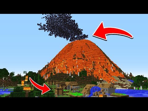 КАЖДУЮ МИНУТУ ПРОИСХОДИТЬ КАТАСТРОФА В МАЙНКРАФТ ИЗ-ЗА ВУЛКАНА MINECRAFT