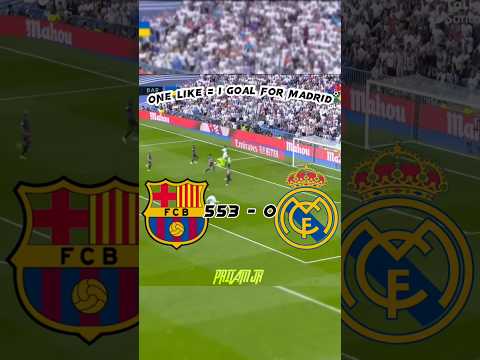 REAL MADRID VS BARCELONA MADRID VS BARCA RONALDO VS MESSI #viral #shortvideo #viralvideo #shorts