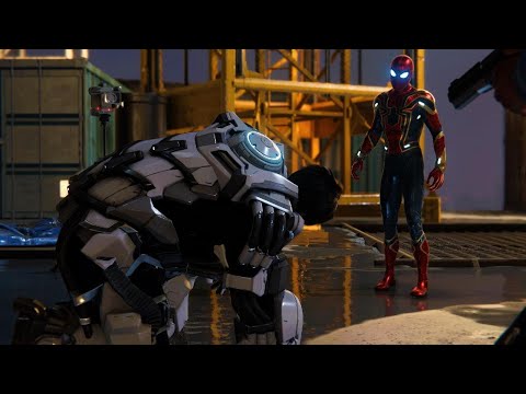 Tom Holland Spider-Man vs Hammerhead MCU Iron Spider  Suit Marvel's Spider-Man Remastered PS5