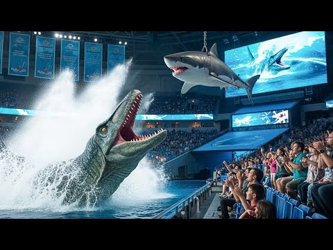 Mosasaurus Jumps Out of Water! | Jurassic Ocean Zone Adventure with Rexy