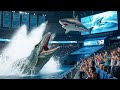 Mosasaurus Jumps Out Of Water Jurassic Ocean Zone Adventure With Rexy