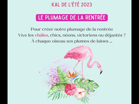 KAL de l'été : "Je tricote mon plumage de la rentrée" - Épisode 4