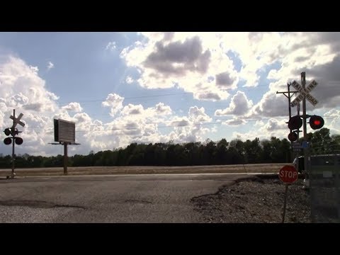 Koch Fertilizer Entry Railroad Crossing - CEFX 1019 and UP 8554 near Crawfordsville, Indiana