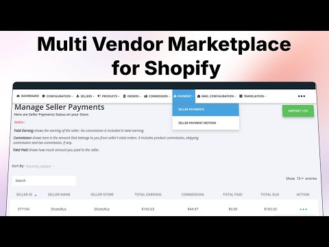 How Admin Pays to Sellers | Multi vendor Marketplace for Shopify by webkul