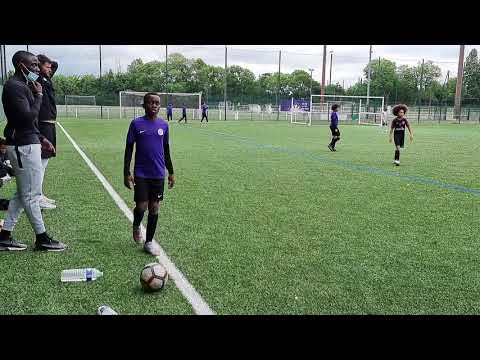 Les Lilas 3-5 ESBF Bouafle Academie  1ere mi-temp score final U12(génération 2011)