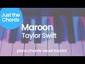 Piano Chords - Maroon (Taylor Swift)