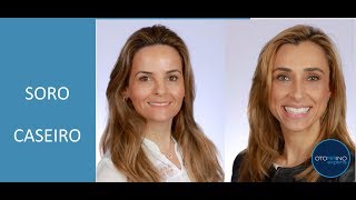 Soro caseiro para lavagem nasal.