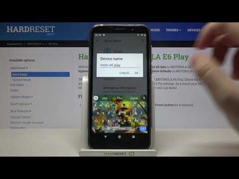 How to Change Device Name on MOTOROLA Moto E6 Play