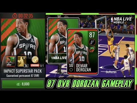 IMPACT SUPERSTAR 87 OVR DOROZAN GAMEPLAY! | NBA LIVE MOBILE 19 S3 IMPACT 87 DEMAR DOROZAN PACK Video
