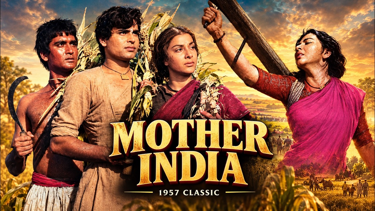 Mother India (1957) – Nargis' Iconic Performance Golden Era Bollywood