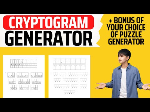 New Create Cryptogram Puzzles Easily With The Cryptogram Generator Special Offer Inside