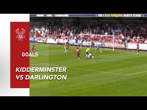 Goals: Kidderminster v Darlington