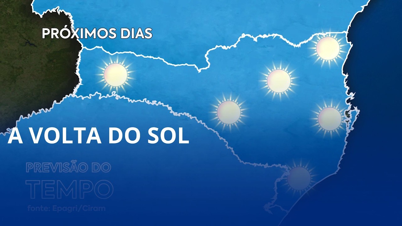 Previsão do Tempo. Sistema que ainda pode causar chuva se afasta no final do dia