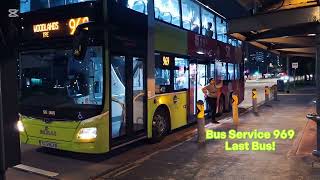 SG5963B Sv 969. Depart Yishun Blk 763. Bus Stop. MAN A95 Euro 6 (Batch 1) DD Bus. SG❤️BUS. 17/05/25.