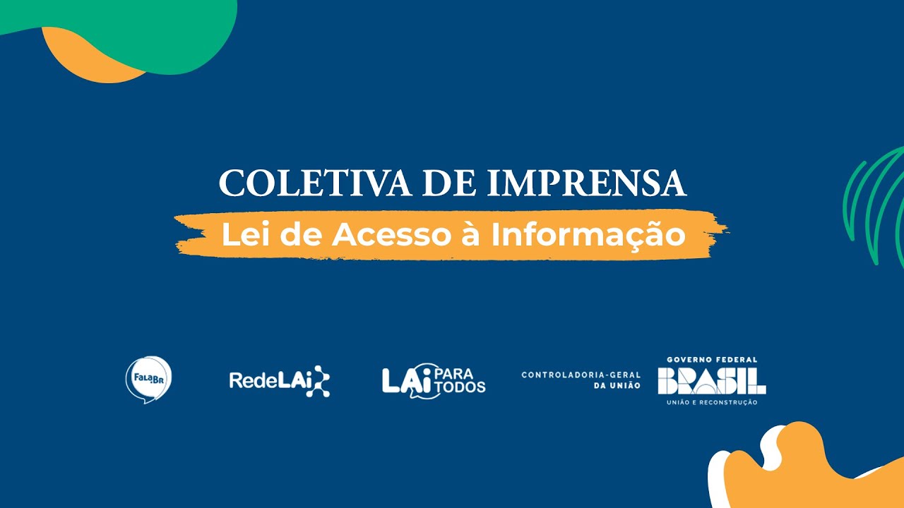 Coletiva de imprensa sobre novas diretrizes na aplicação da Lei de Acesso à Informação (LAI)