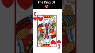 The King Of Heart 💖 Playing Card #shorts #factzoned