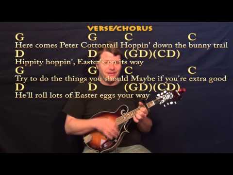 Peter Cottontail (Gene Autry) Easy Mandolin Cover Lesson Capo 3rd