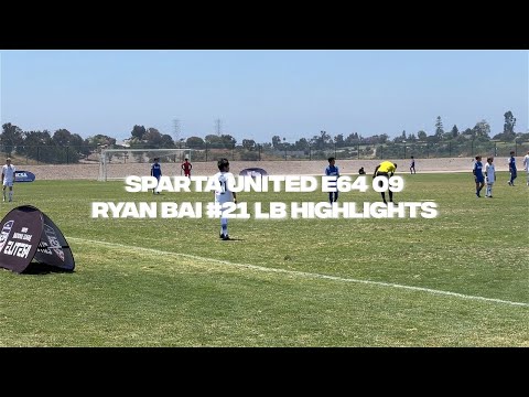 Ryan Bai #21 LB Highlights - Sparta United E64 09 BOYS