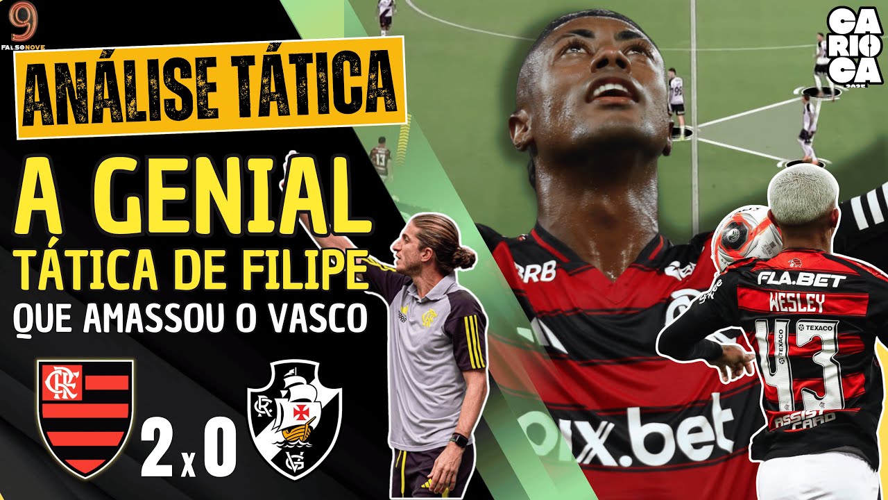 LEITURA GENIAL! Entenda como o FILIPE LUÍS fez o Fla AMASSAR o Vasco de Carille