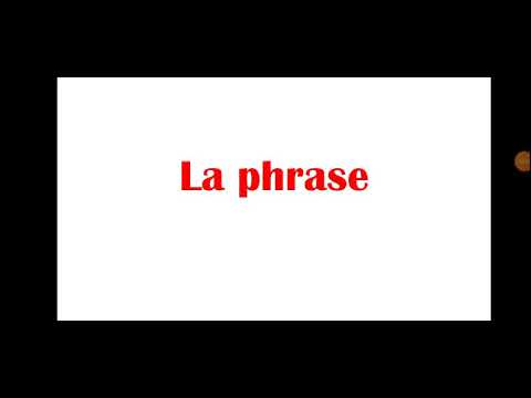 la phrase d'une manière simple et facile