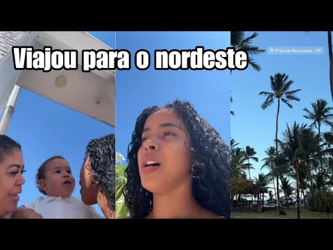 Lorena fez uma viagem para o nordeste para comemorar o réveillon 