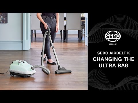 SEBO AIRBELT K - Changing the Ultra Bag