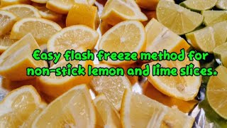 Frozen lemon slices save money, preserving vibrant freshness for future drinks, dishes