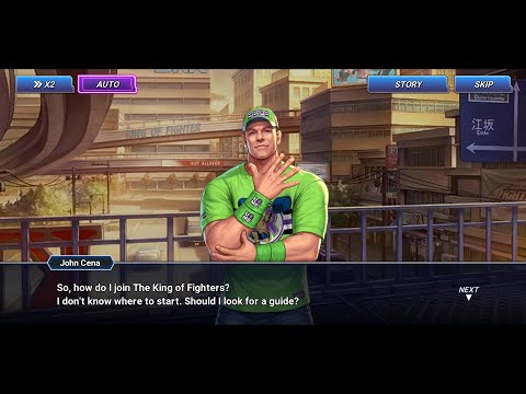 WWE x The King of Fighters All Star - Rush Event - John Cena Stage (Full Story)