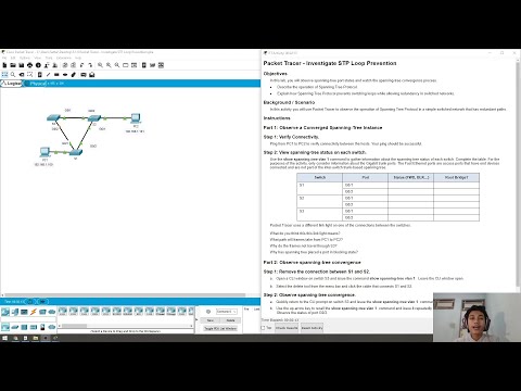 Investigate STP Loop Prevention - PKA 5.1.9 Packet Tracer