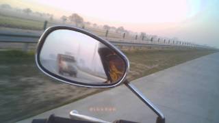 Speedy bike ride : Bike Ride Taj Yamuna Expressway India's Longest Stretch Yr 2013 #askdushyant