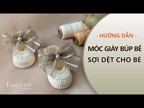 Giày búp bê sợi dệt cho bé