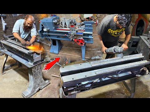 Complete Process of Making Quality Lathe Machine | Lathe Machine Manufacturing Factory | part 1/3