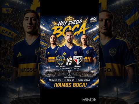 HOY JUEGA BOCA EN COPA⚽️💙💛 #futbol #viral #shorts #boca #bocajuniors #xeneize #sudamericana #copa